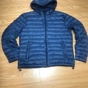 Zara Down Filled  Blue Jacket NWOT Sz XL